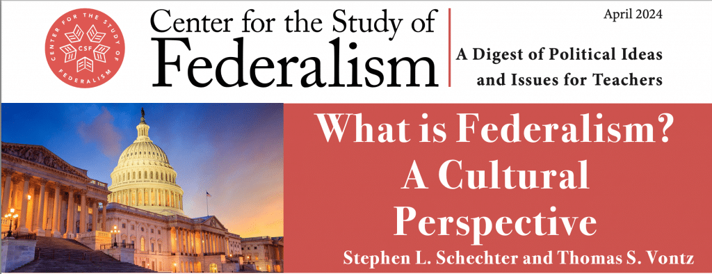 What is federalism? A cultural perspective